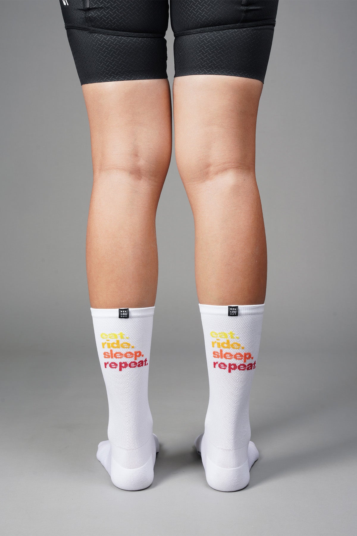 EAT RIDE SLEEP REPEAT - WHITE REAR | BEST CYCLING SOCKS
