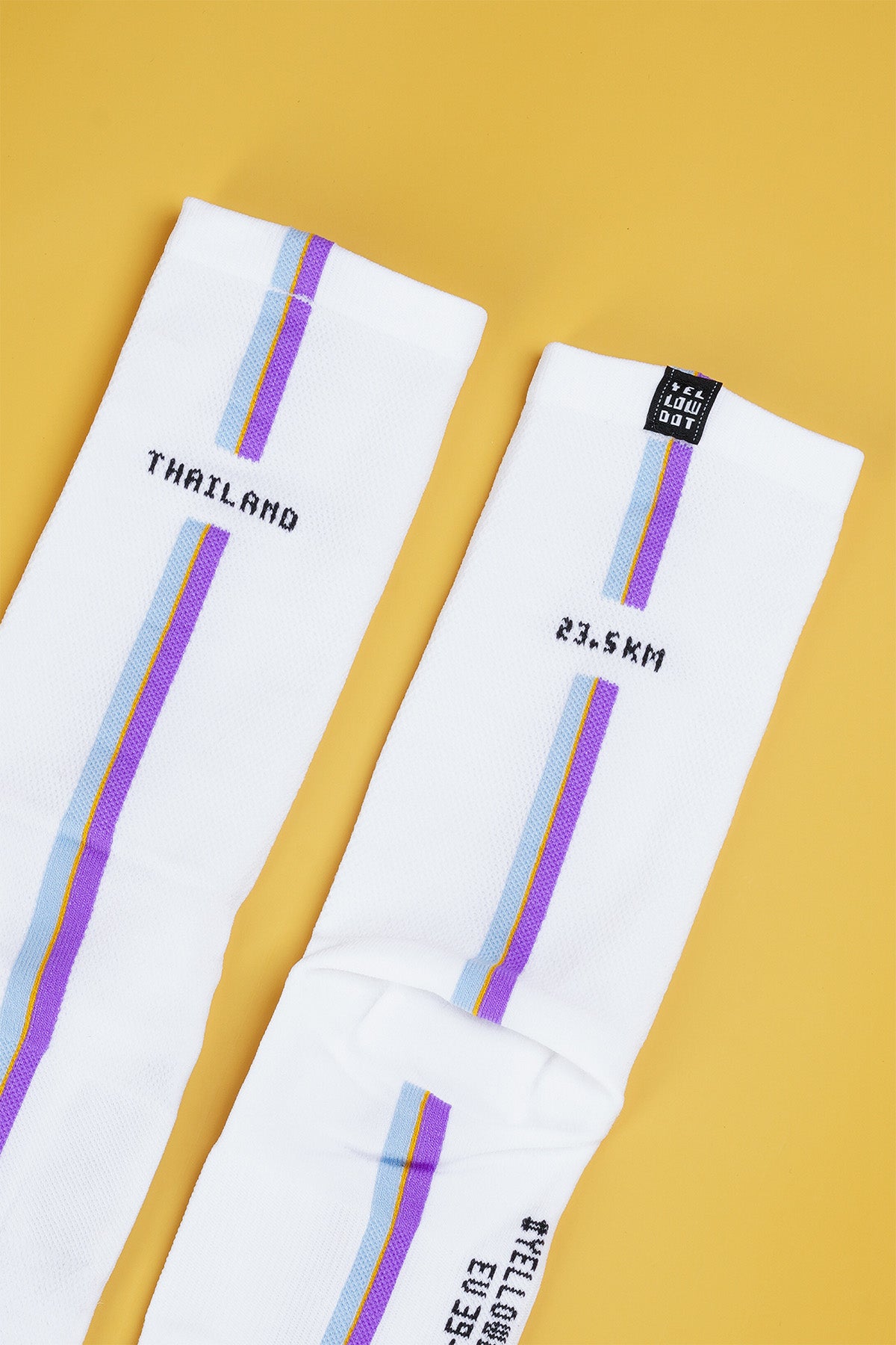 SKYLANE - WHITE PACKSHOT | BEST CYCLING SOCKS