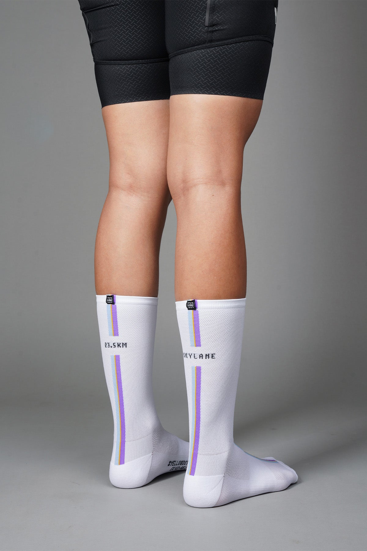 SKYLANE - WHITE REAR SIDE REVERSE | BEST CYCLING SOCKS