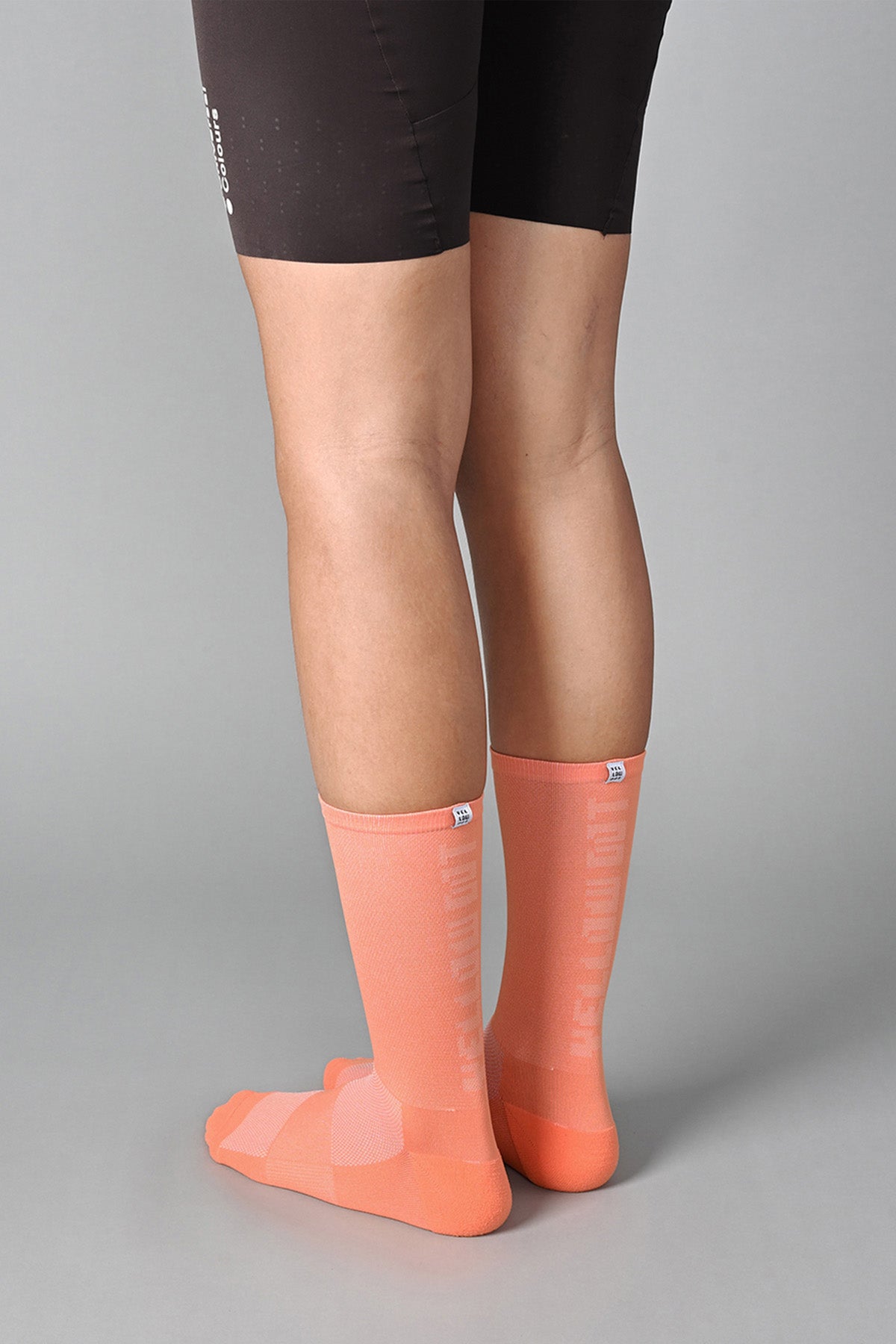 STEALTH - ATOMIC TANGERINE REAR SIDE | BEST CYCLING SOCKS