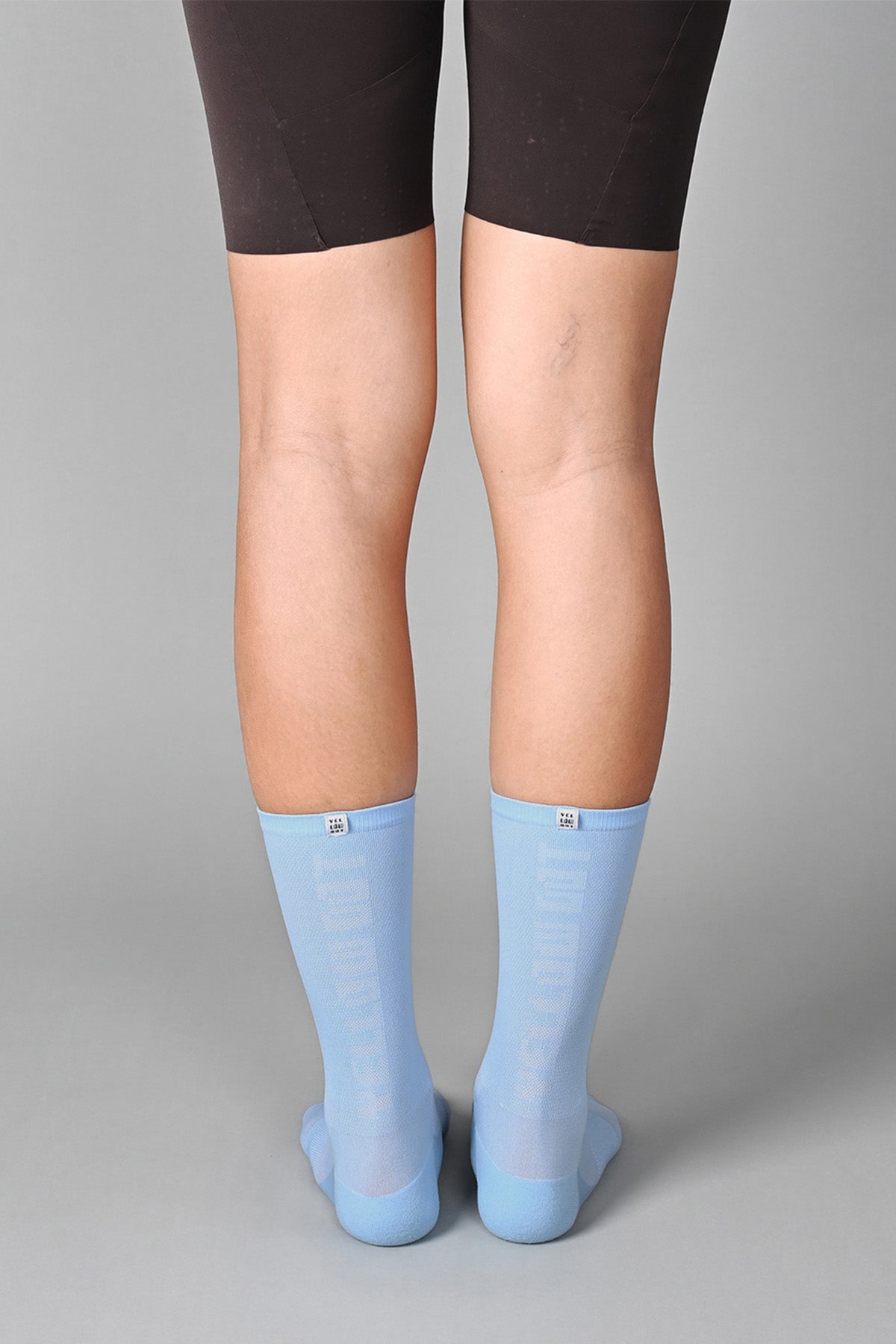 STEALTH - BABY BLUE REAR | BEST CYCLING SOCKS