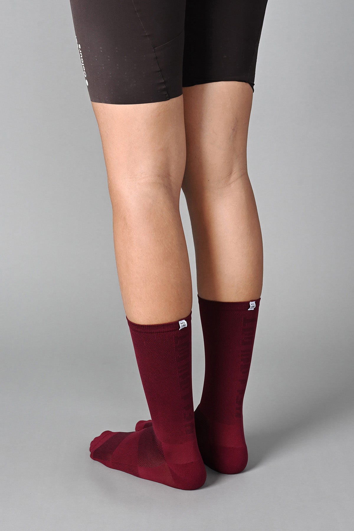 STEALTH - BARN RED REAR SIDE | BEST CYCLING SOCKS