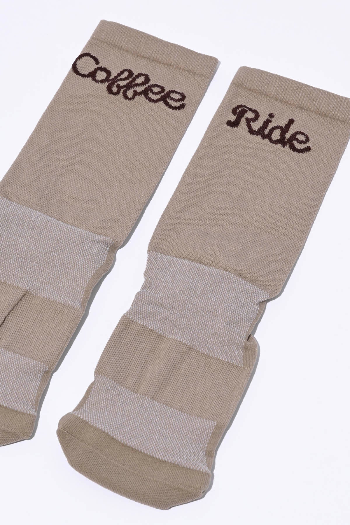 COFFEE RIDE - BEIGE PACKSHOT | BEST CYCLING SOCKS