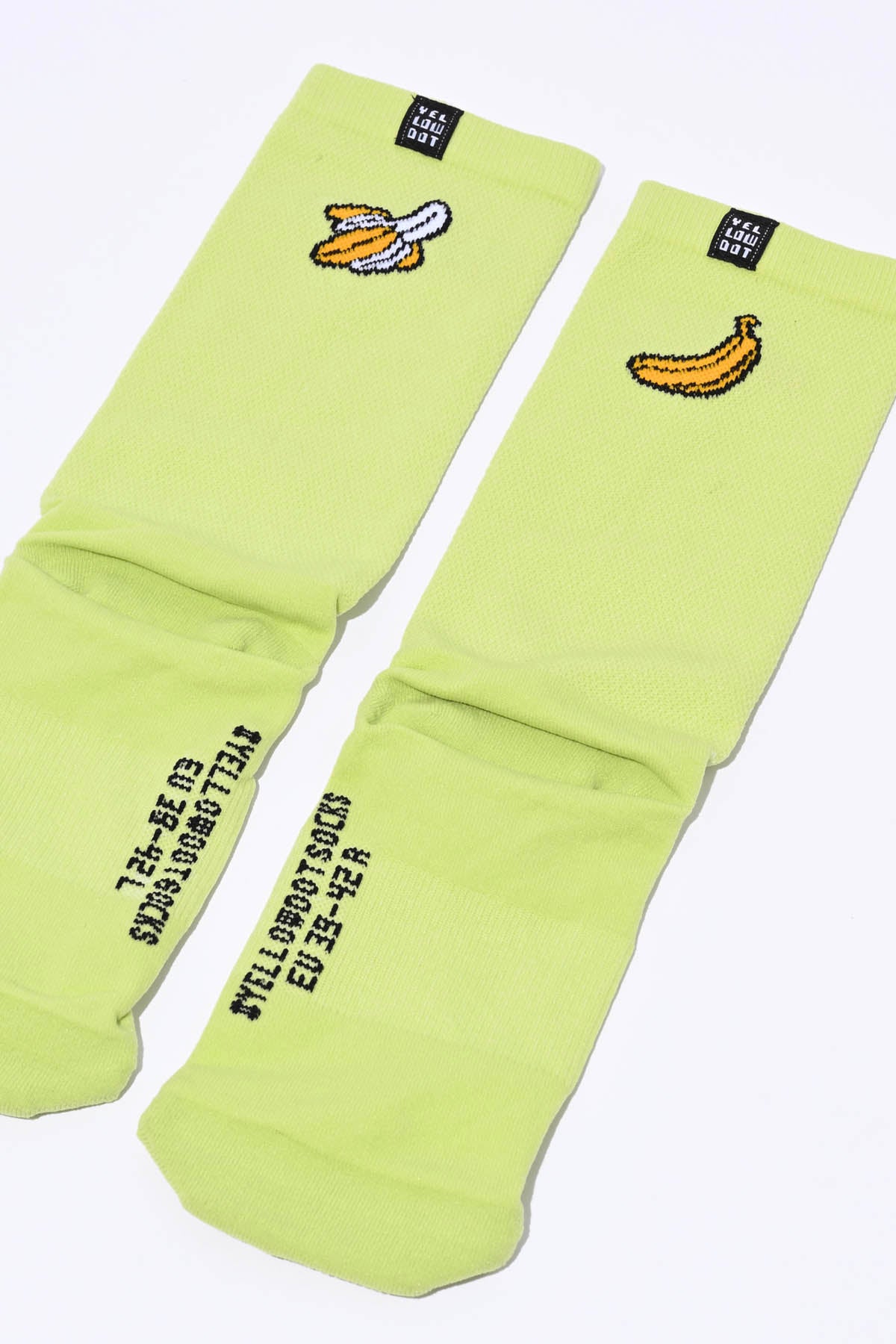 COOL BANANAS - BITTER LIME PACKSHOT | BEST CYCLING SOCKS