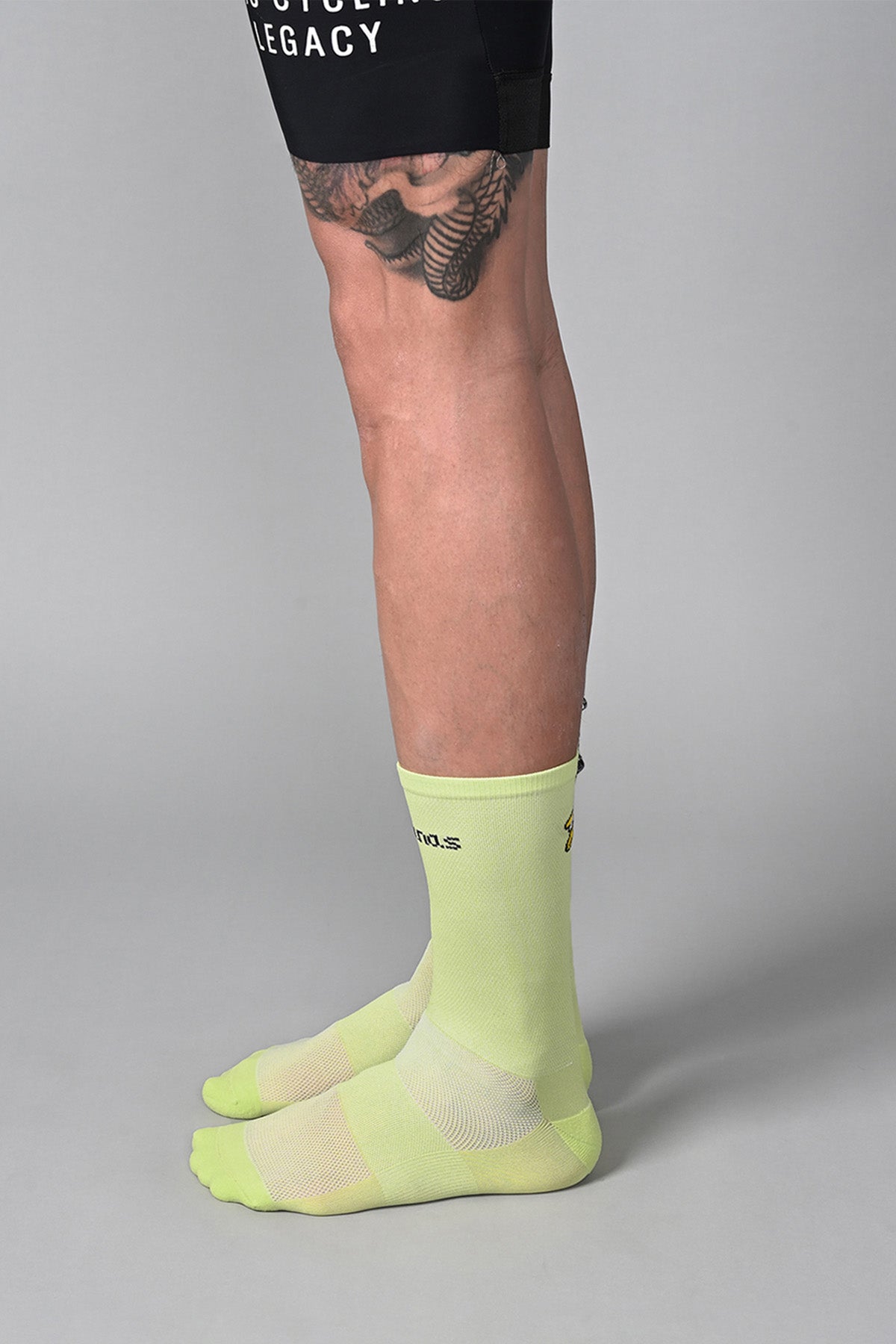 COOL BANANAS - BITTER LIME SIDE | BEST CYCLING SOCKS