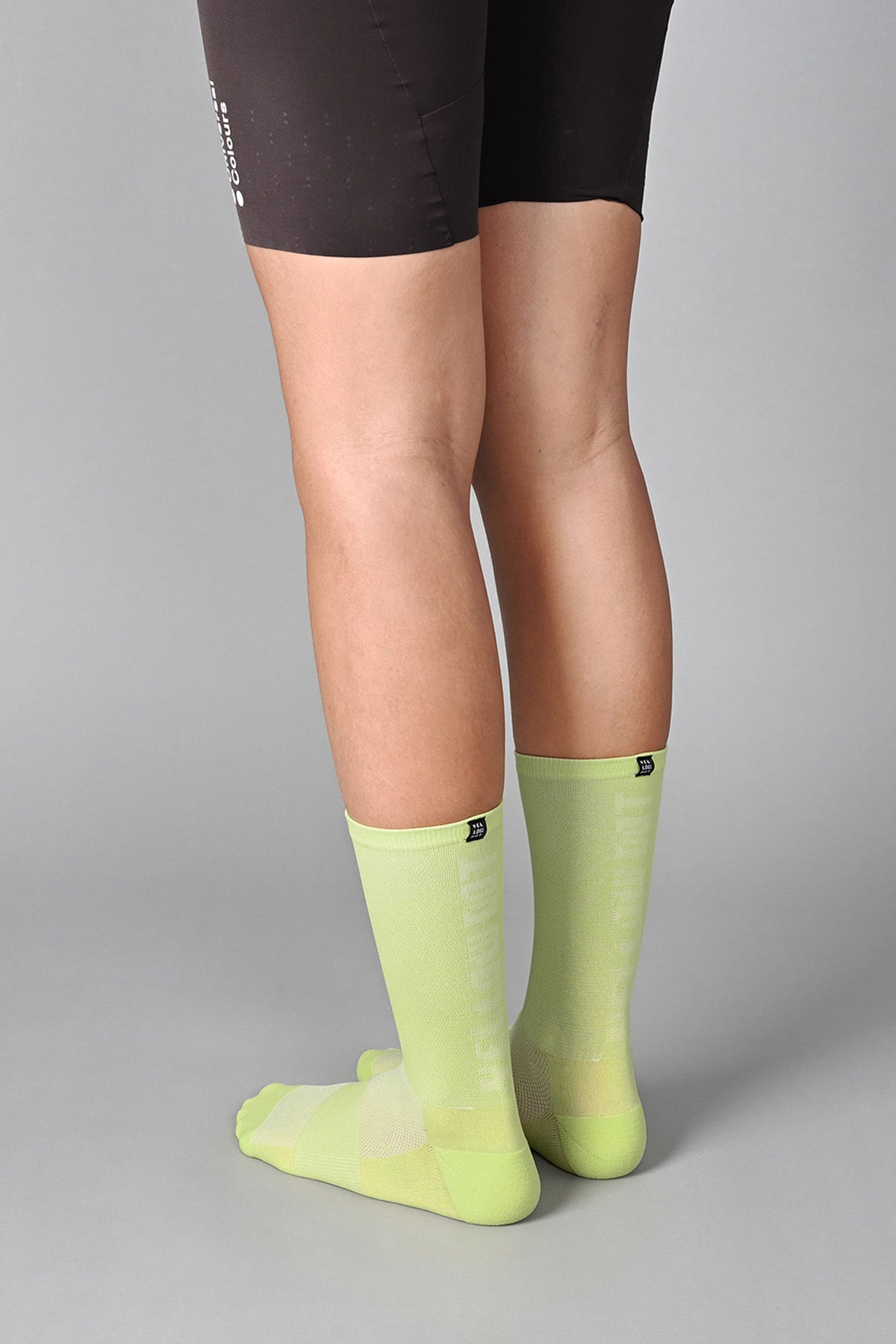 STEALTH - BITTER LIME REAR SIDE | BEST CYCLING SOCKS