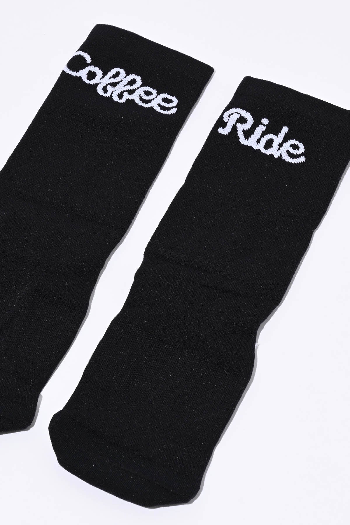 COFFEE RIDE - BLACK PACKSHOT | BEST CYCLING SOCKS
