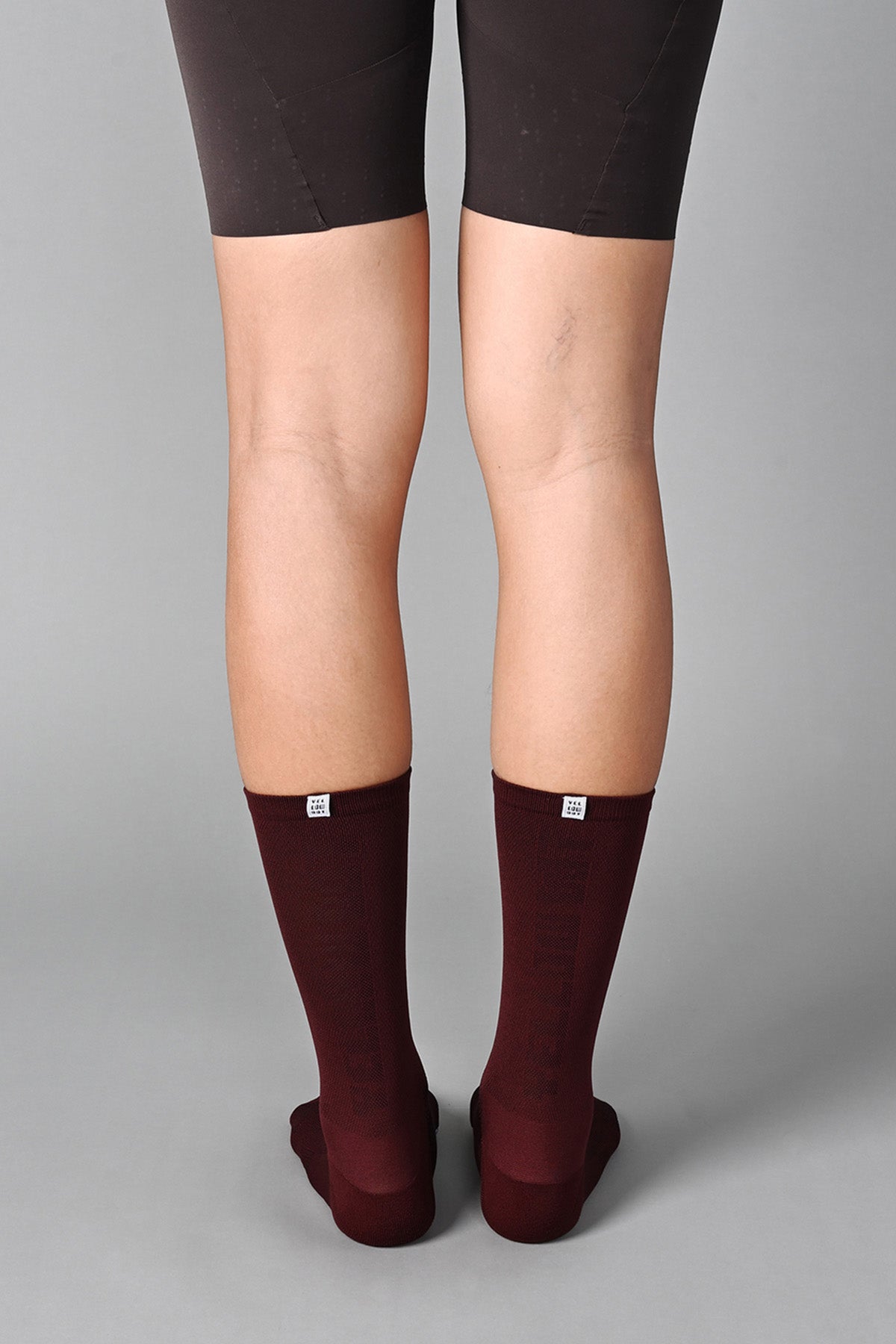 STEALTH - BURGUNDY REAR | BEST CYCLING SOCKS