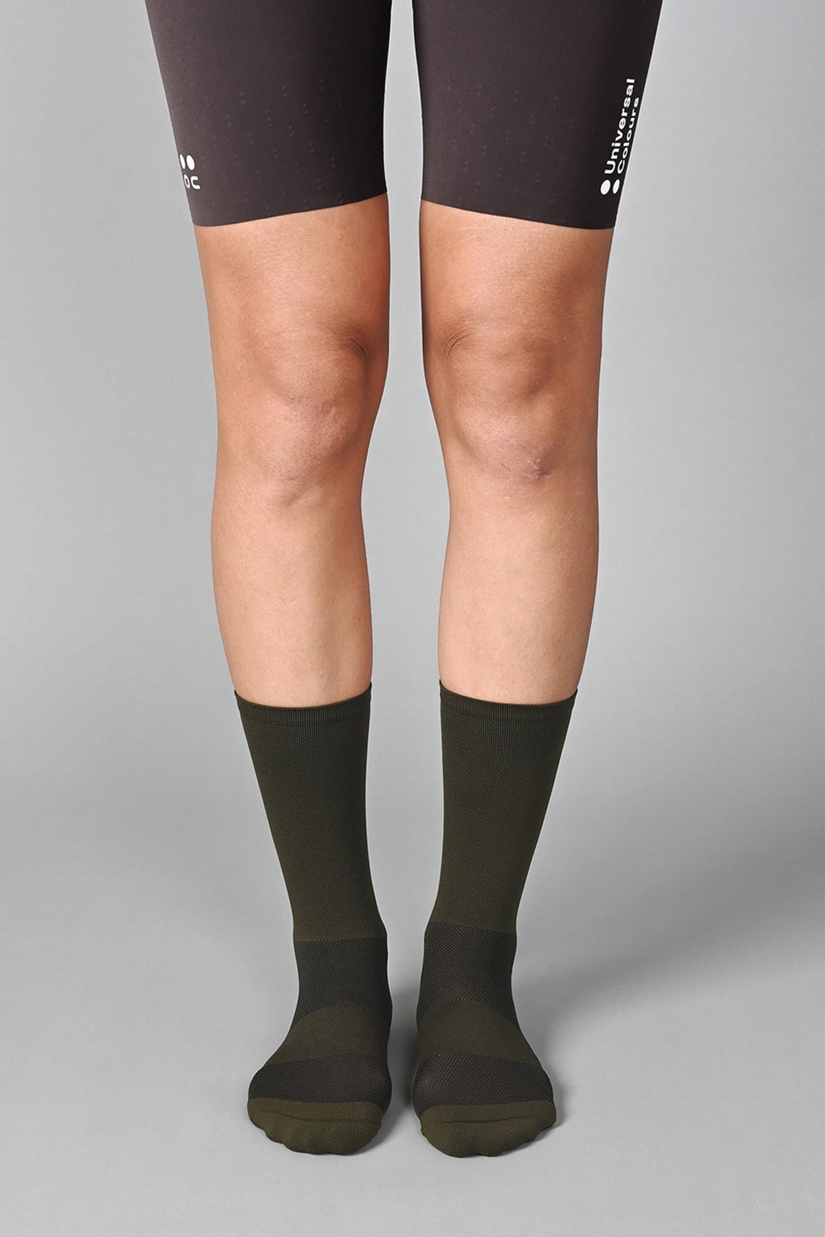 STEALTH - DARK OLIVE FRONT | BEST CYCLING SOCKS