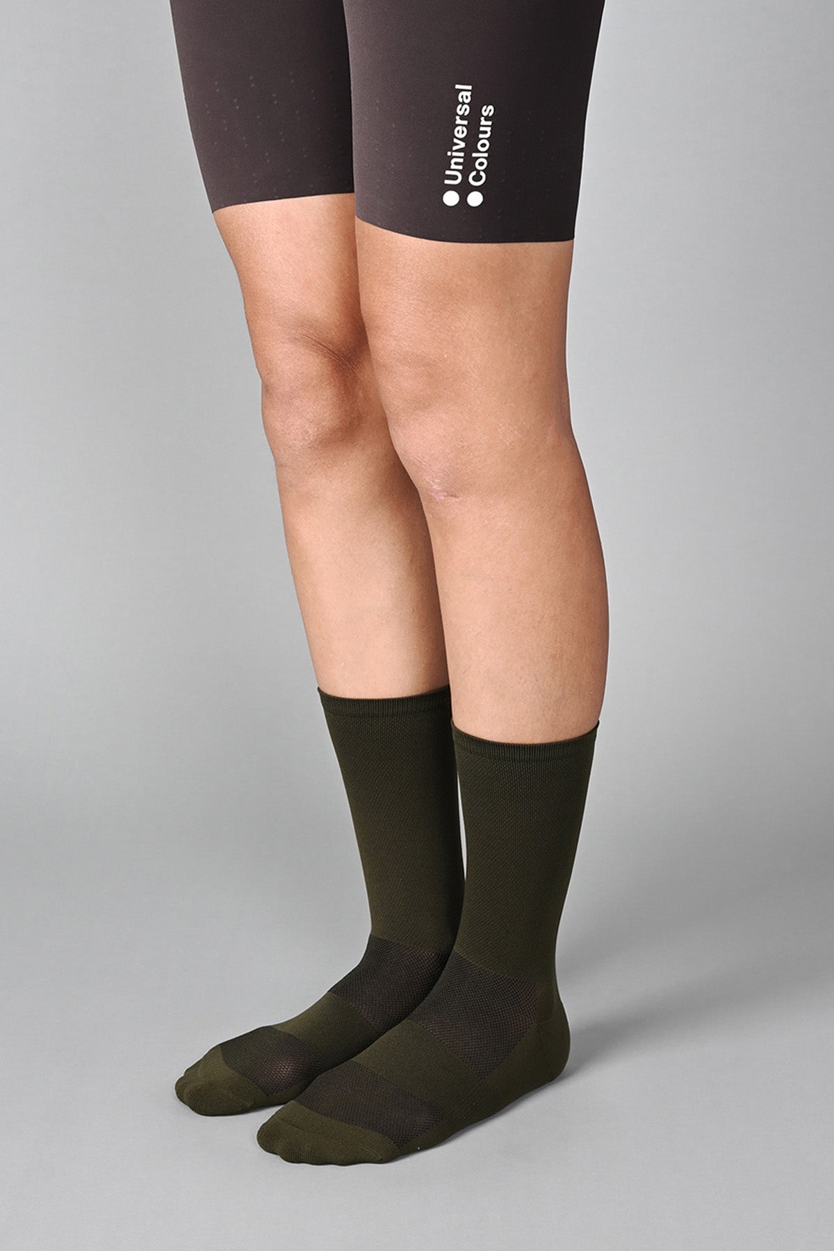 STEALTH - DARK OLIVE FRONT SIDE | BEST CYCLING SOCKS