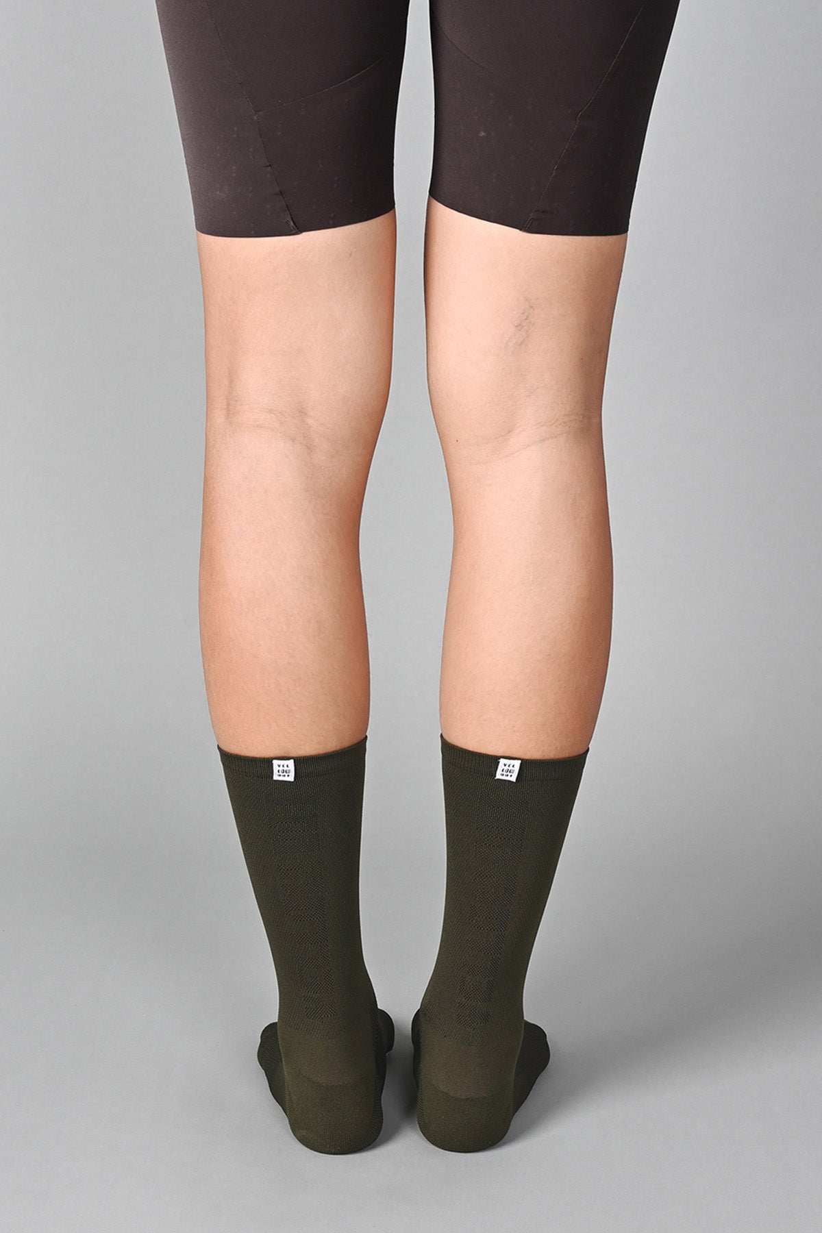 STEALTH - DARK OLIVE REAR | BEST CYCLING SOCKS