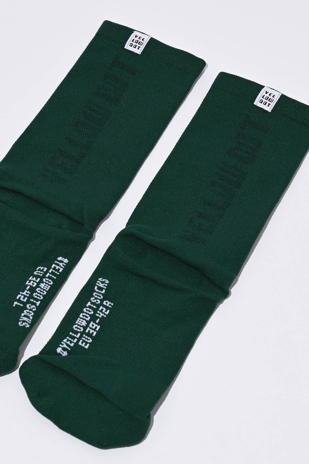 STEALTH - ENGLISH GREEN PACKSHOT | BEST CYCLING SOCKS