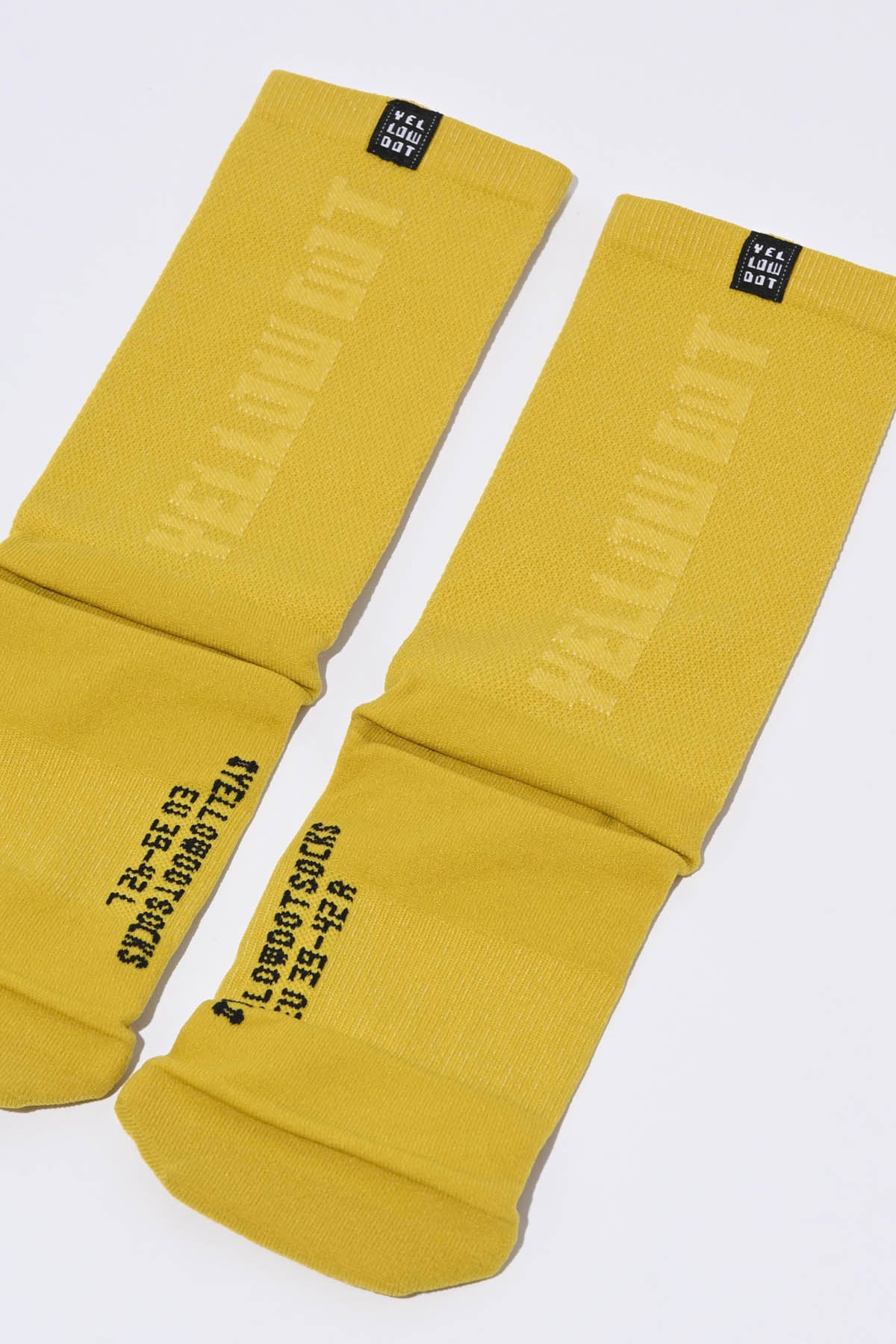 STEALTH - MUSTARD YELLOW PACKSHOT | BEST CYCLING SOCKS