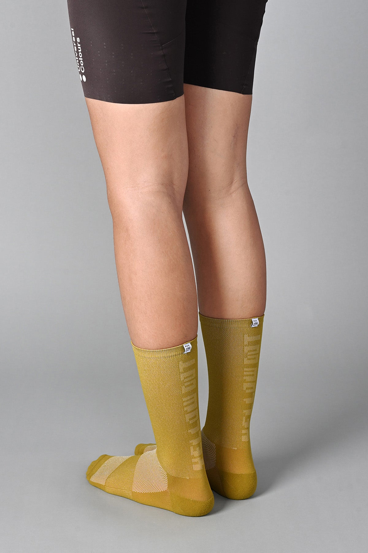 STEALTH - OLIVE REAR SIDE | BEST CYCLING SOCKS