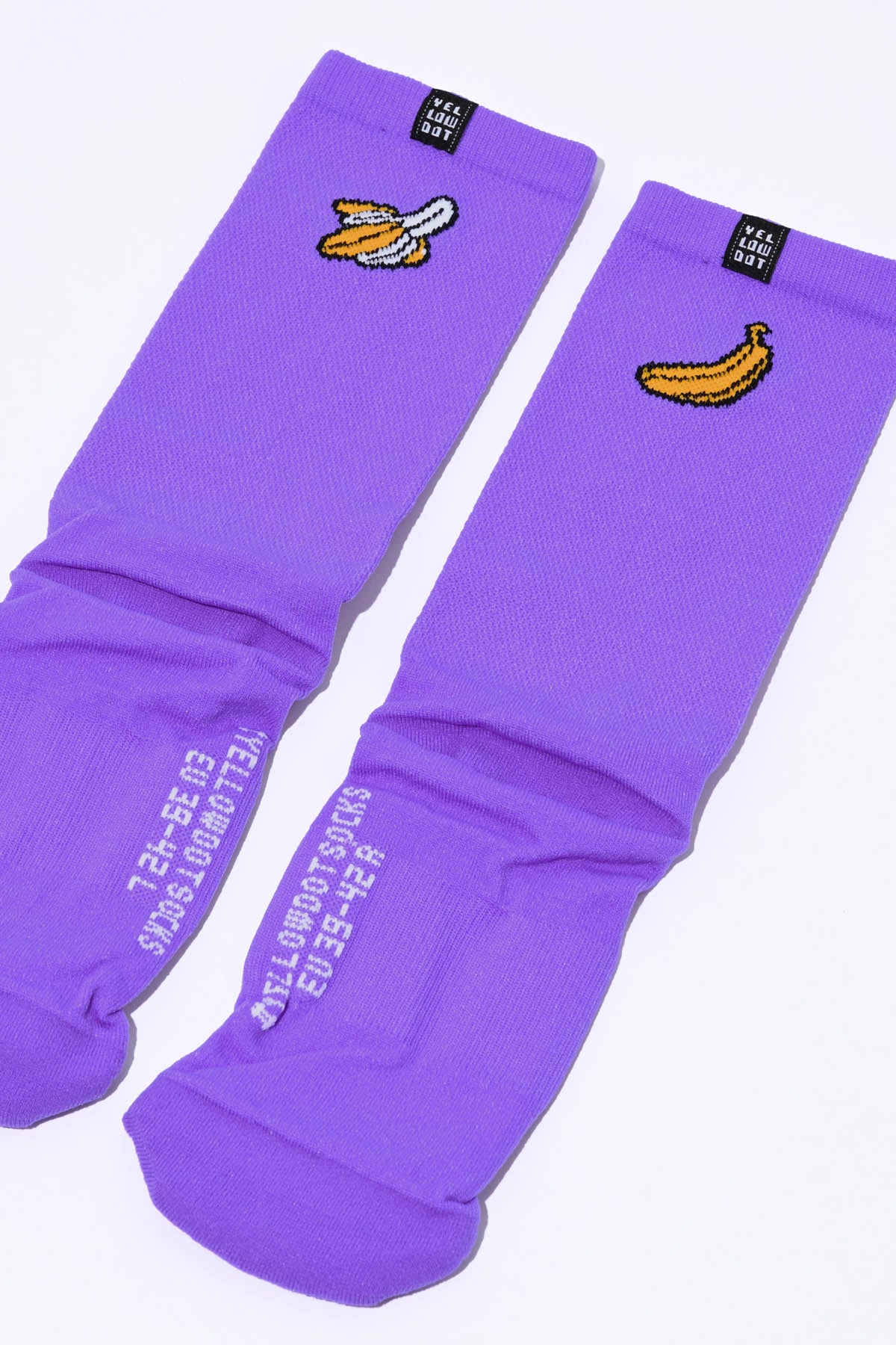 COOL BANANAS - PURPLE PACKSHOT | BEST CYCLING SOCKS