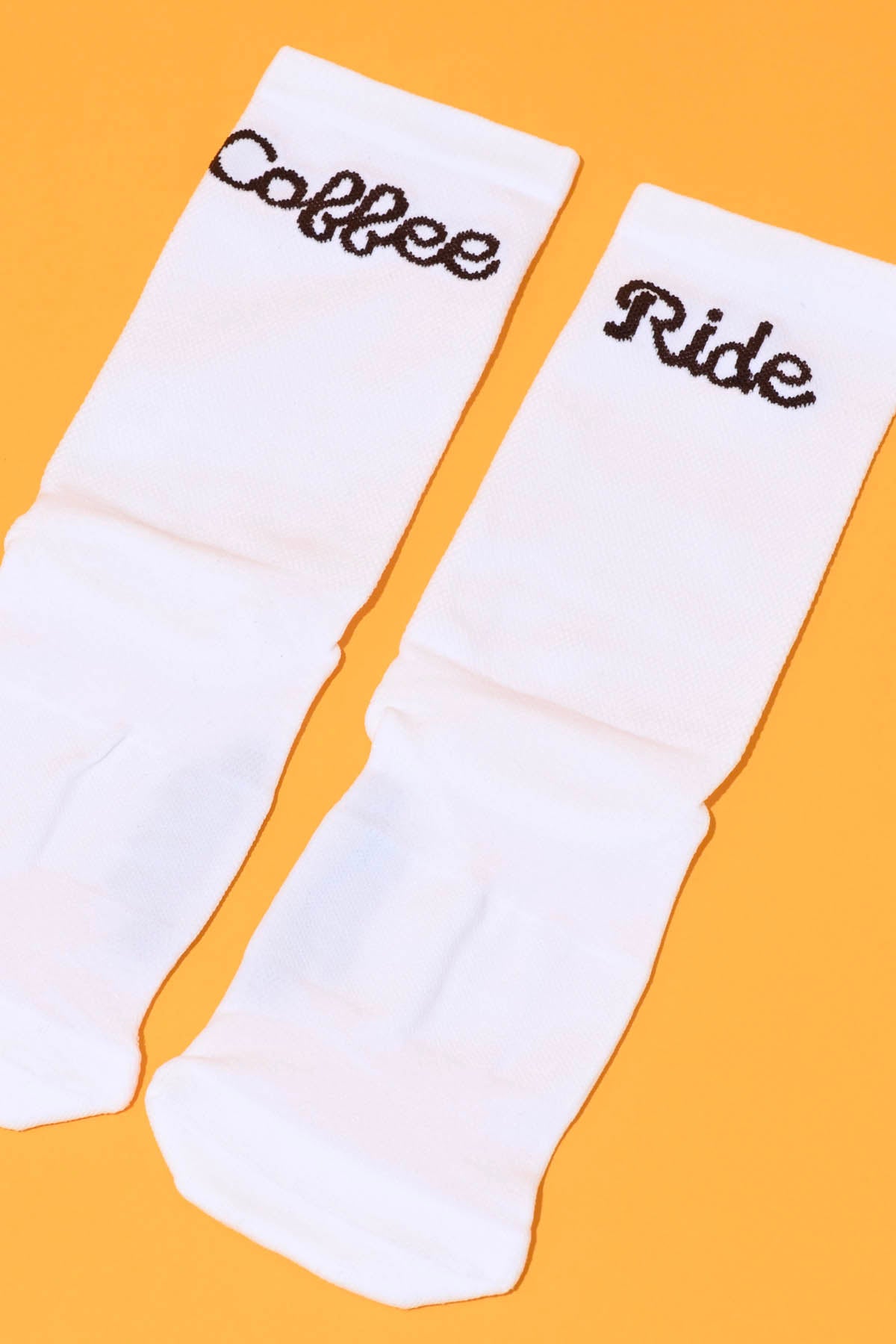COFFEE RIDE - WHITE PACKSHOT | BEST CYCLING SOCKS
