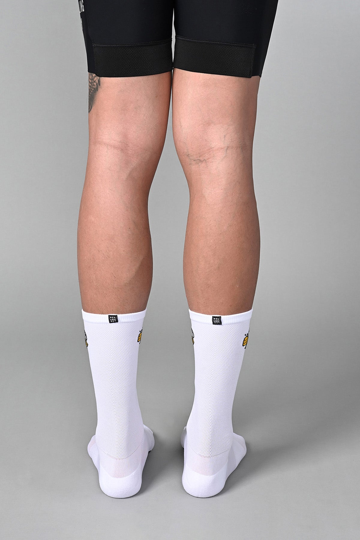 HONEY BEE - WHITE REAR | BEST CYCLING SOCKS