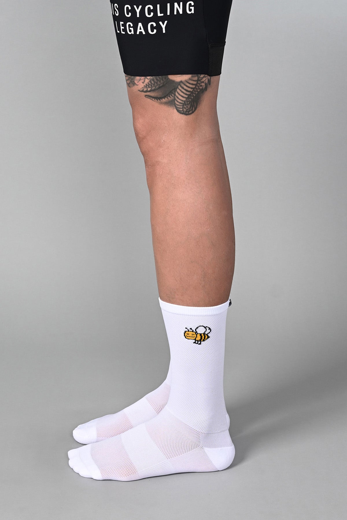 HONEY BEE - WHITE SIDE | BEST CYCLING SOCKS
