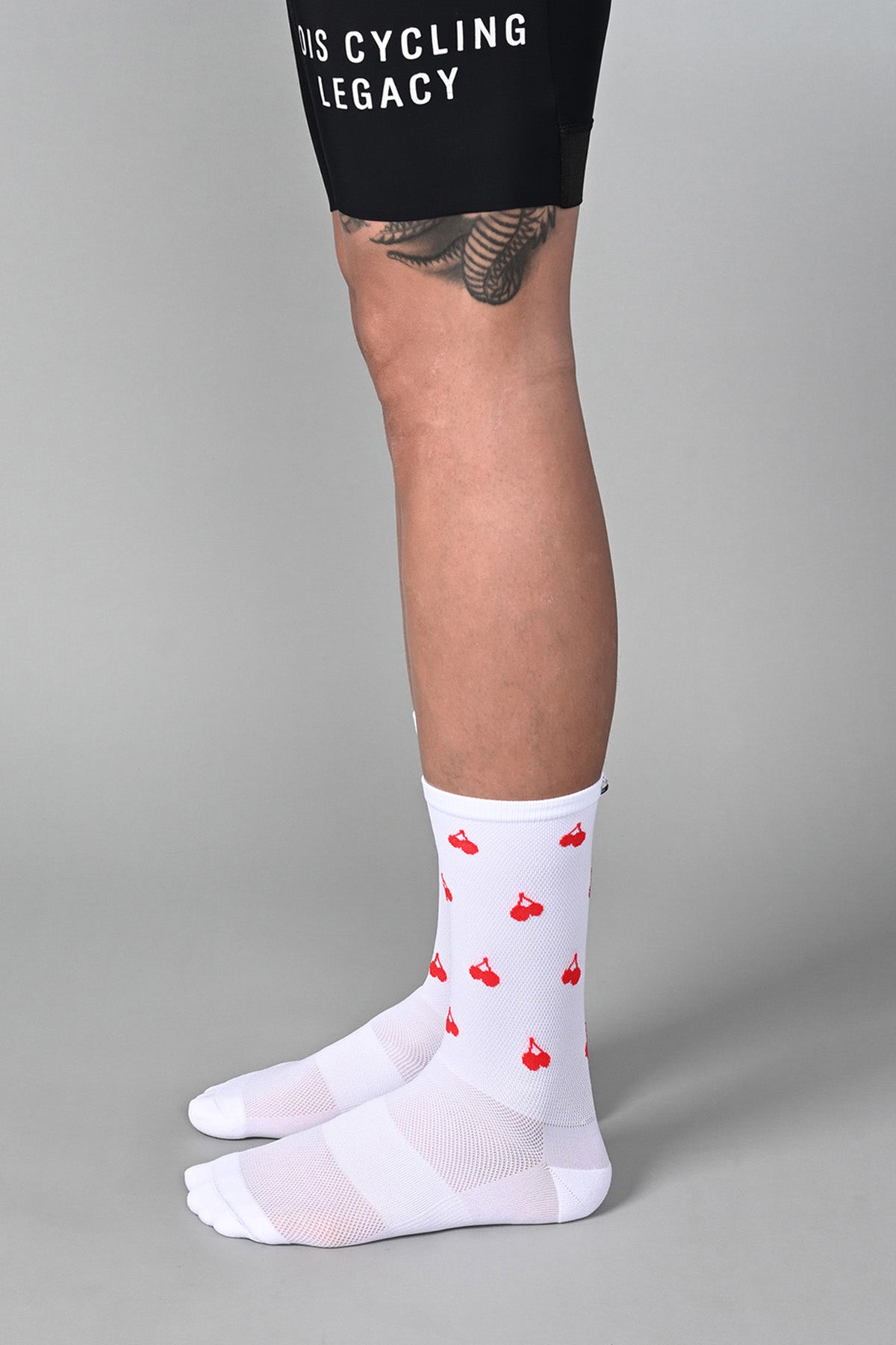 CHERRY - WHITE SIDE | BEST CYCLING SOCKS