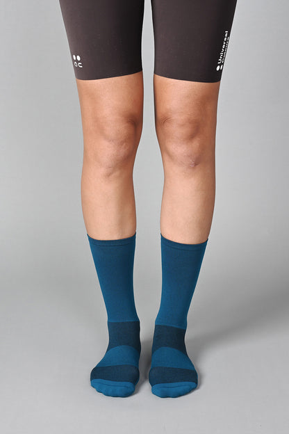 STEALTH - CG BLUE FRONT | BEST CYCLING SOCKS