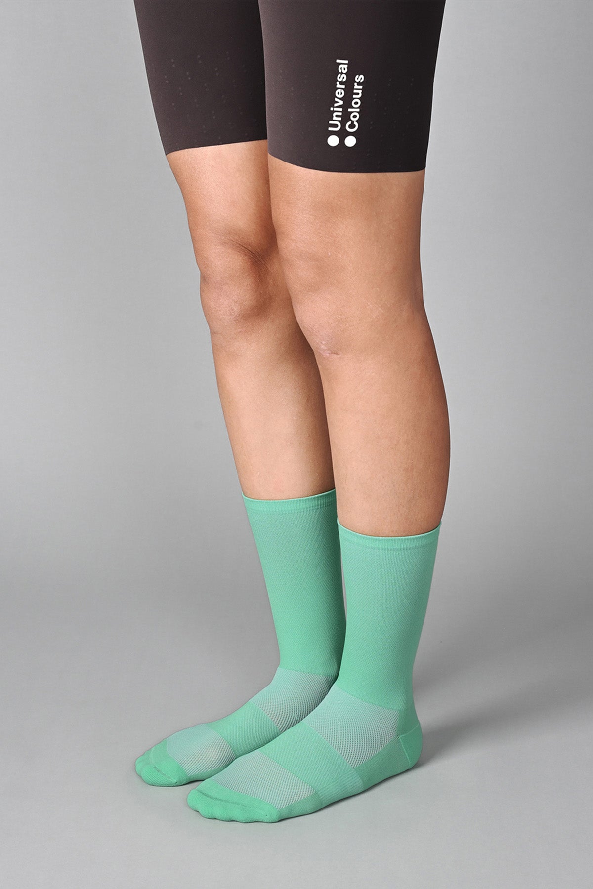 STEALTH - ANDROID GREEN FRONT SIDE | BEST CYCLING SOCKS