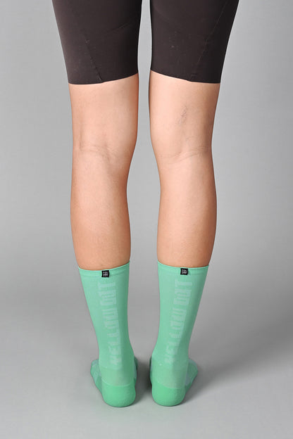 STEALTH - ANDROID GREEN REAR | BEST CYCLING SOCKS