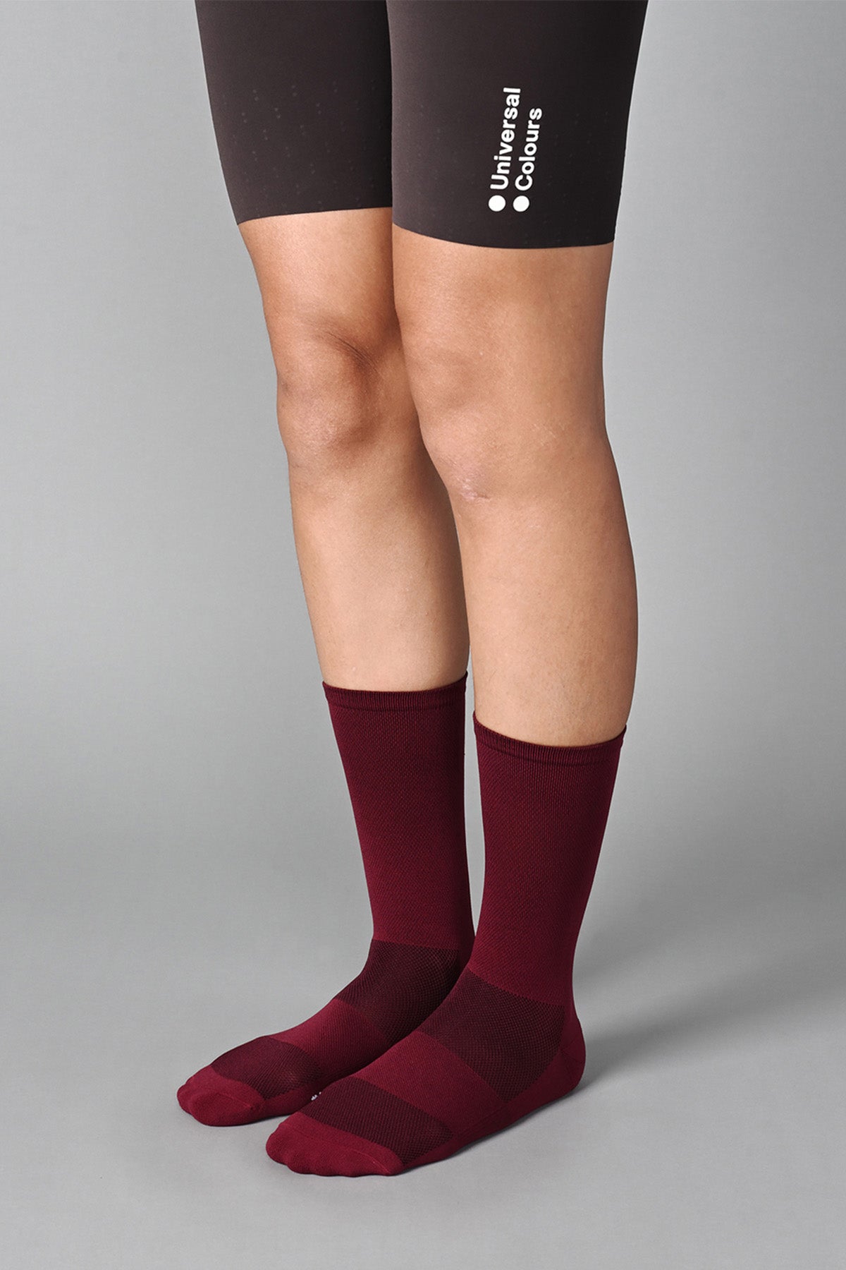 STEALTH - BARN RED FRONT SIDE | BEST CYCLING SOCKS