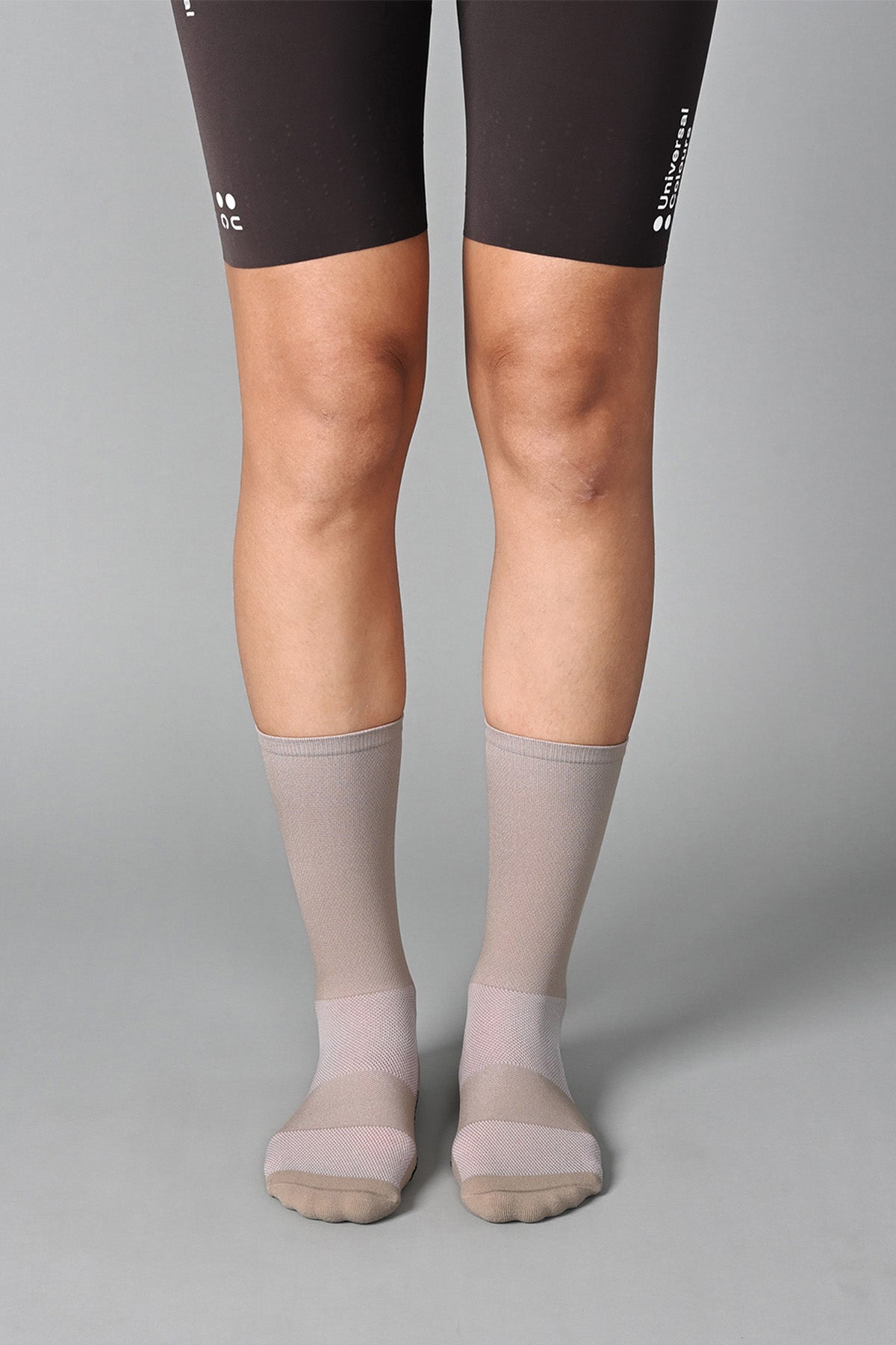 STEALTH - BEIGE FRONT | BEST CYCLING SOCKS