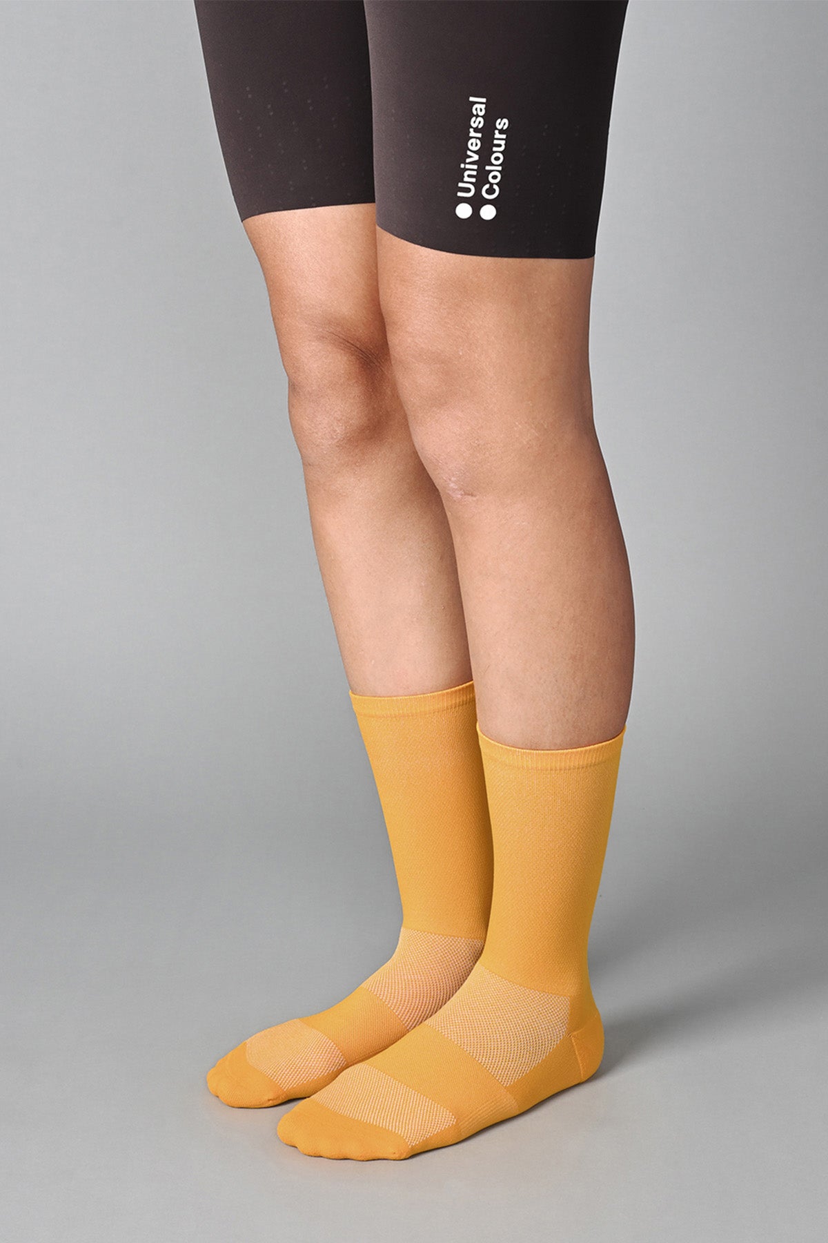 STEALTH - BURNT YELLOW FRONT SIDE | BEST CYCLING SOCKS
