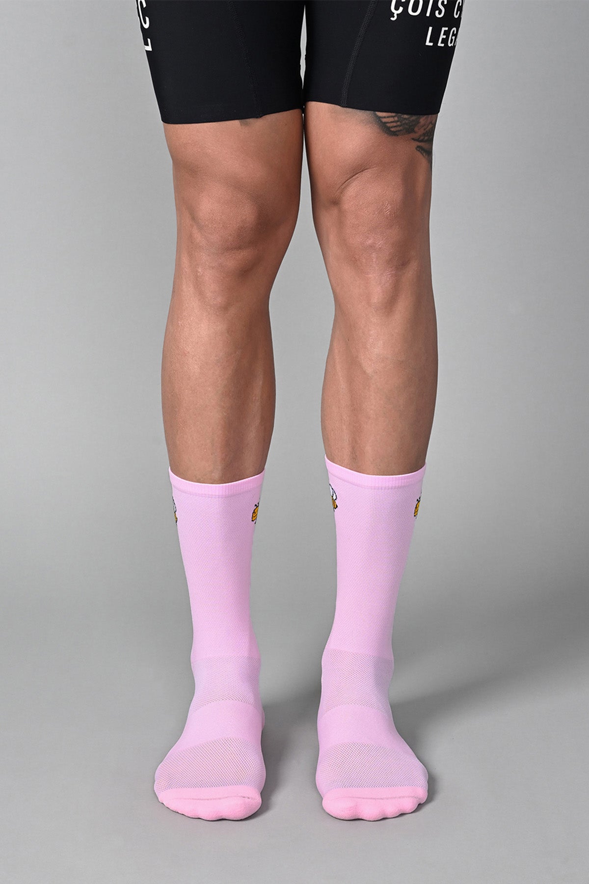 HONEY BEE - CAMEO PINK FRONT | BEST CYCLING SOCKS