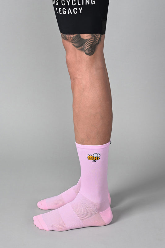 HONEY BEE - CAMEO PINK SIDE | BEST CYCLING SOCKS