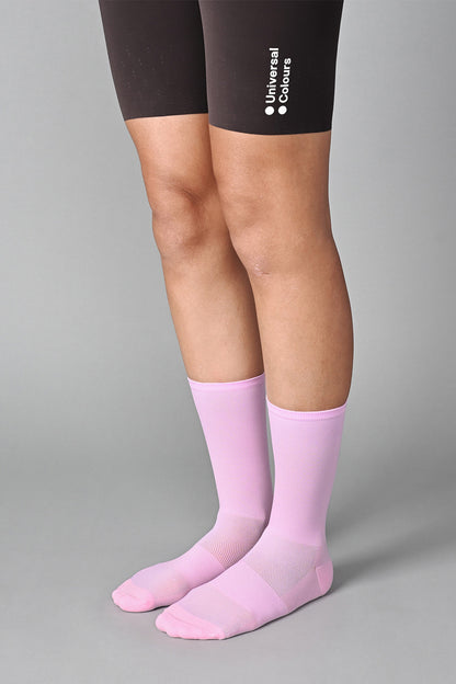 STEALTH - CAMEO PINK FRONT SIDE | BEST CYCLING SOCKS