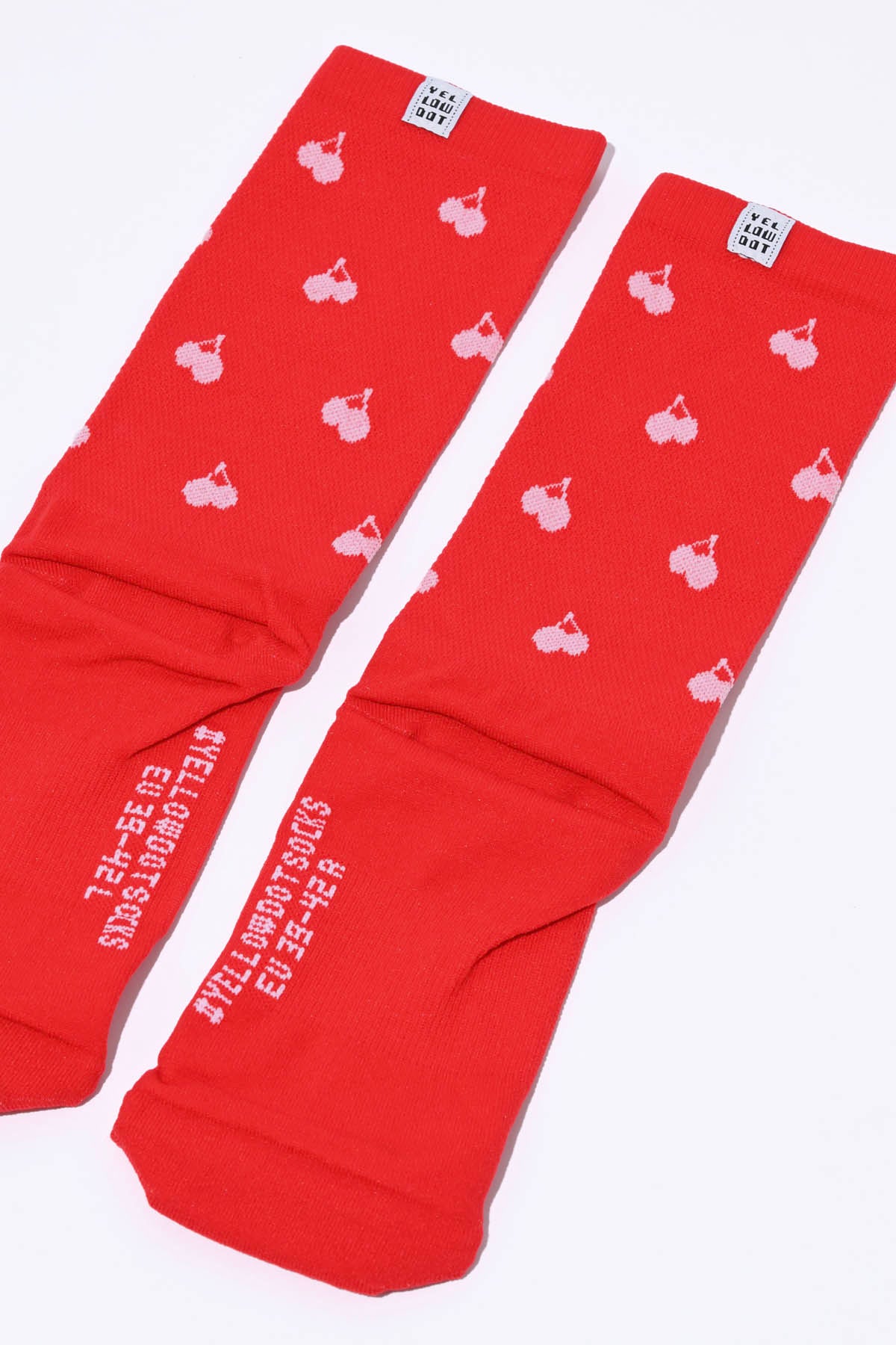 CHERRY - CANDY APPLE RED PACKSHOT | BEST CYCLING SOCKS