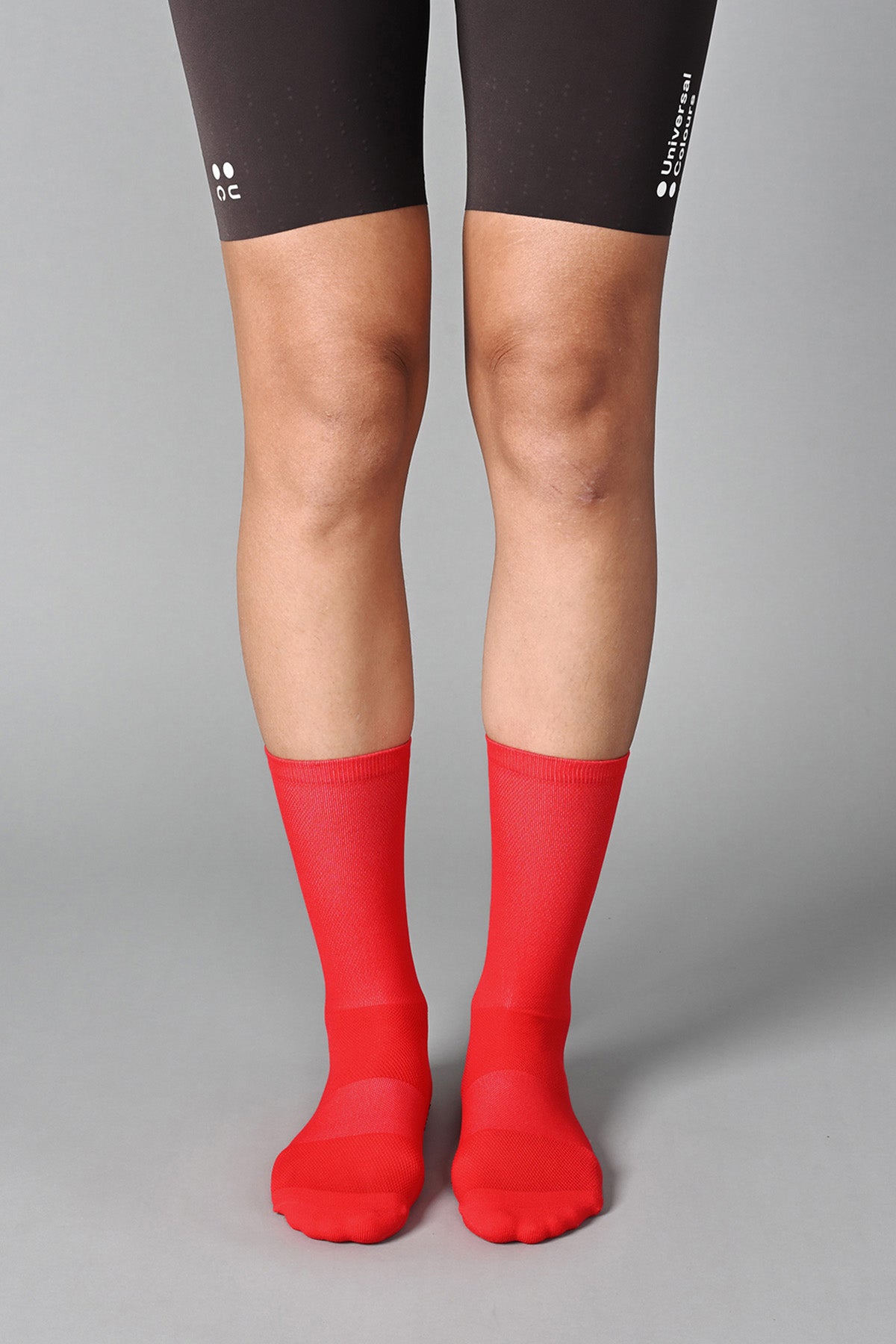 STEALTH - CANDY APPLE RED FRONT | BEST CYCLING SOCKS