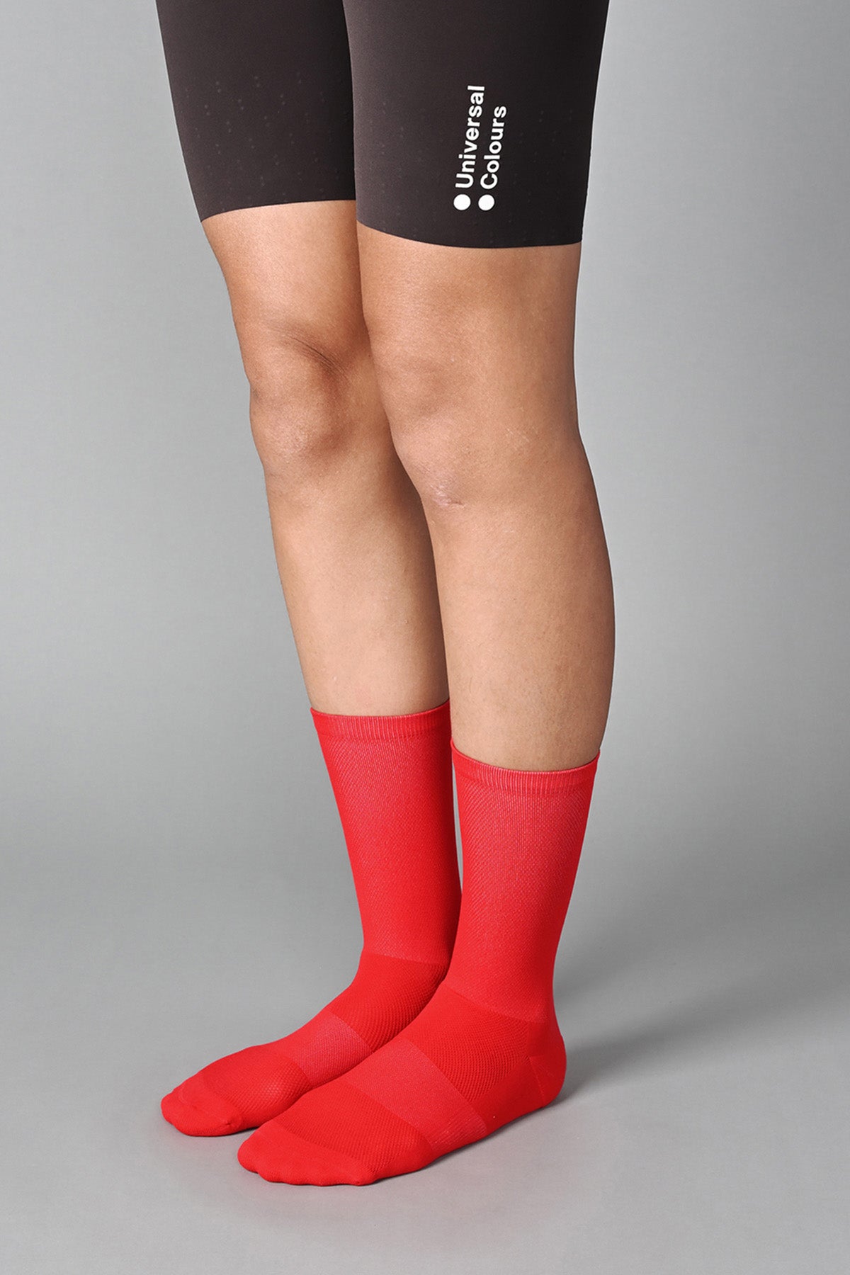 STEALTH - CANDY APPLE RED FRONT SIDE | BEST CYCLING SOCKS