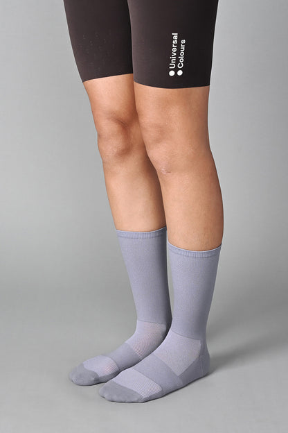 STEALTH - COOL GREY FRONT SIDE | BEST CYCLING SOCKS