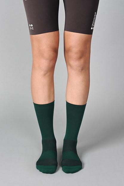 STEALTH - ENGLISH GREEN FRONT | BEST CYCLING SOCKS
