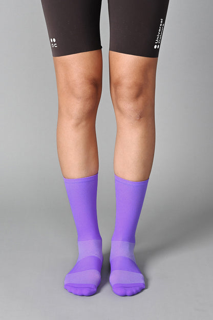 STEALTH - PURPLE FRONT | BEST CYCLING SOCKS