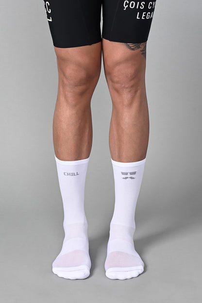 CHILL BRO - WHITE FRONT | BEST CYCLING SOCKS