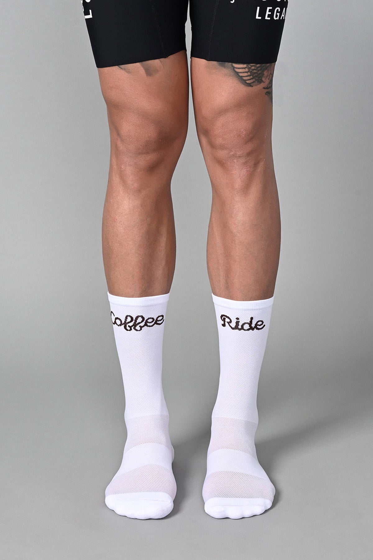 COFFEE RIDE - WHITE FRONT | BEST CYCLING SOCKS